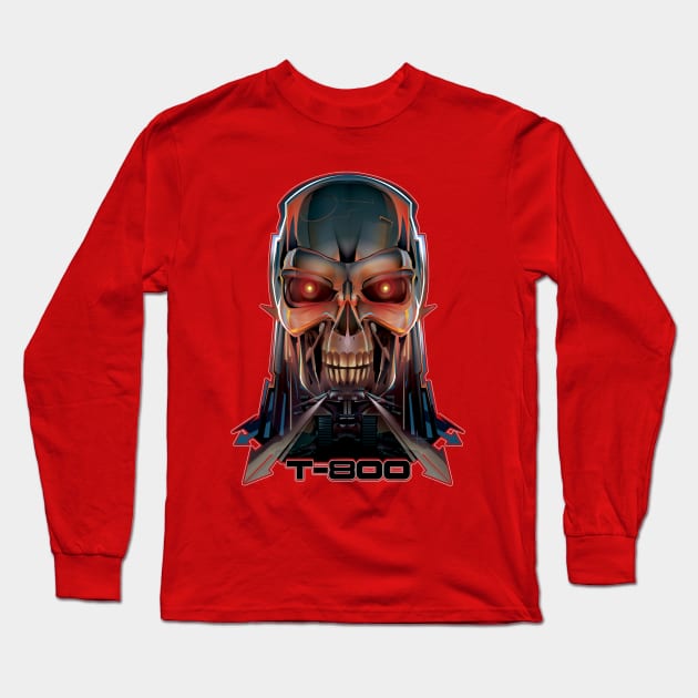 TERMINATOR-T-800 Long Sleeve T-Shirt by mexifunk